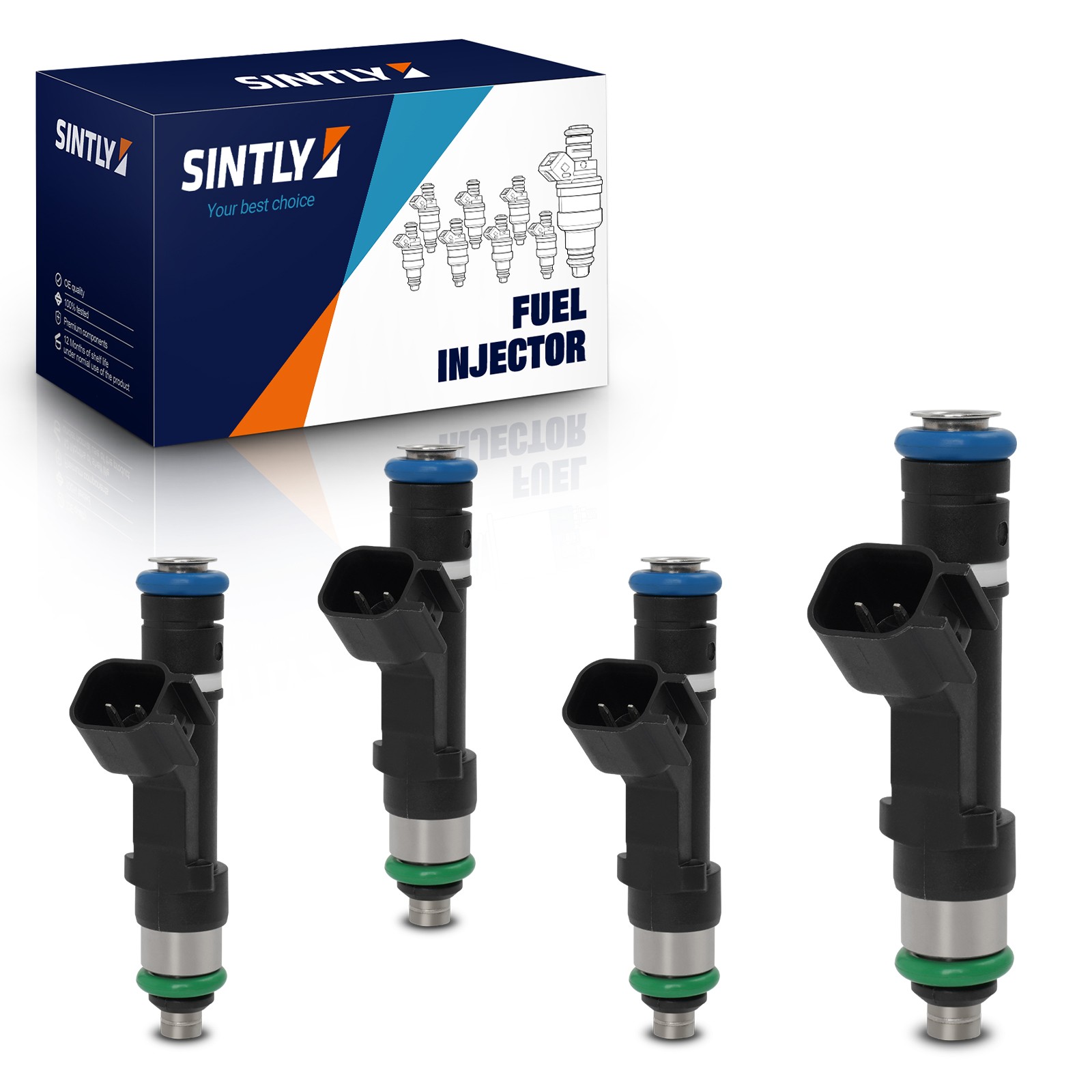 SINTLY 4x Fuel Injectors for Ford Fusion Escape Lincoln Mazda Mercury 0280158162