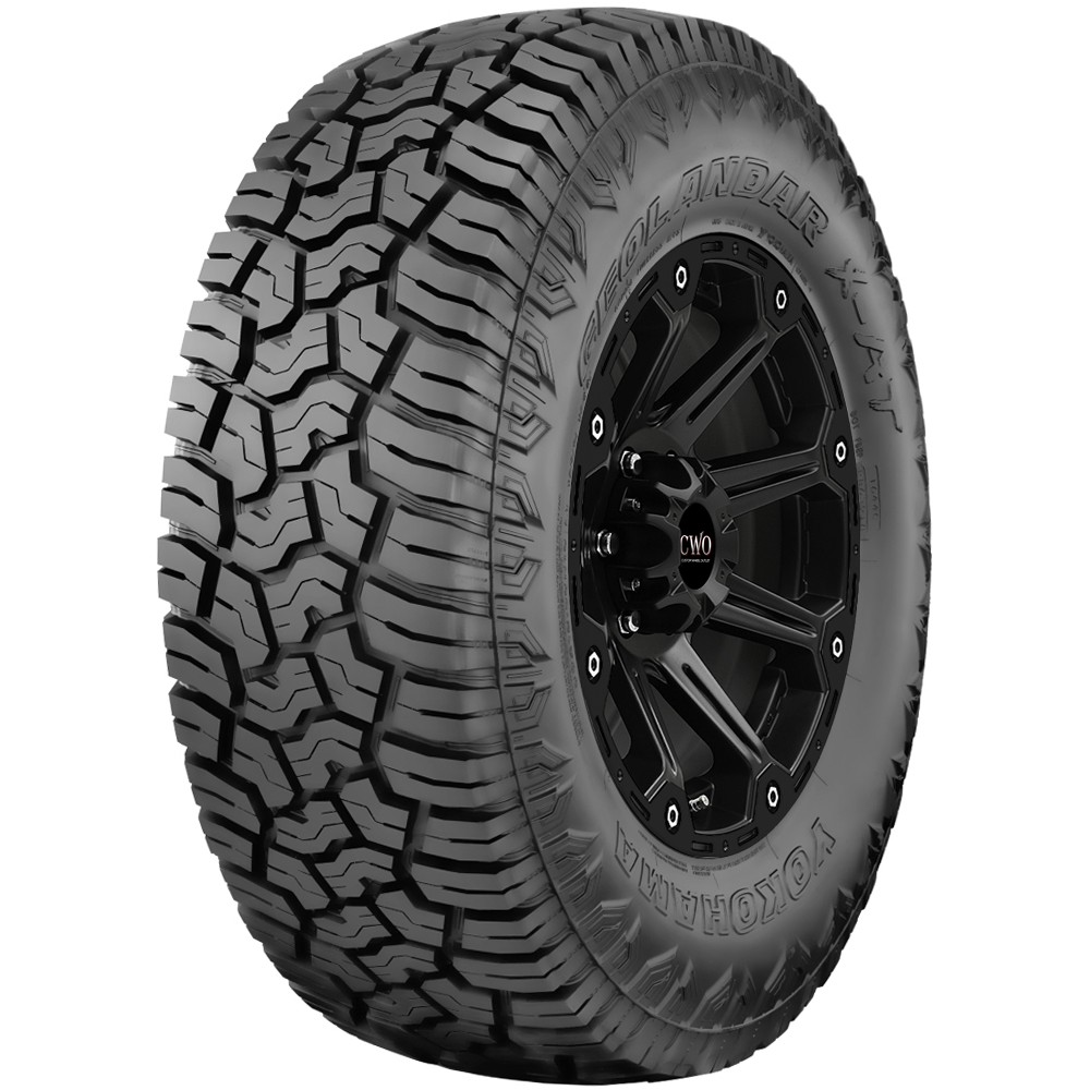 (QTY 5) 33×12.50R18LT Yokohama Geolandar X-AT 118Q LRE Black Wall Tires