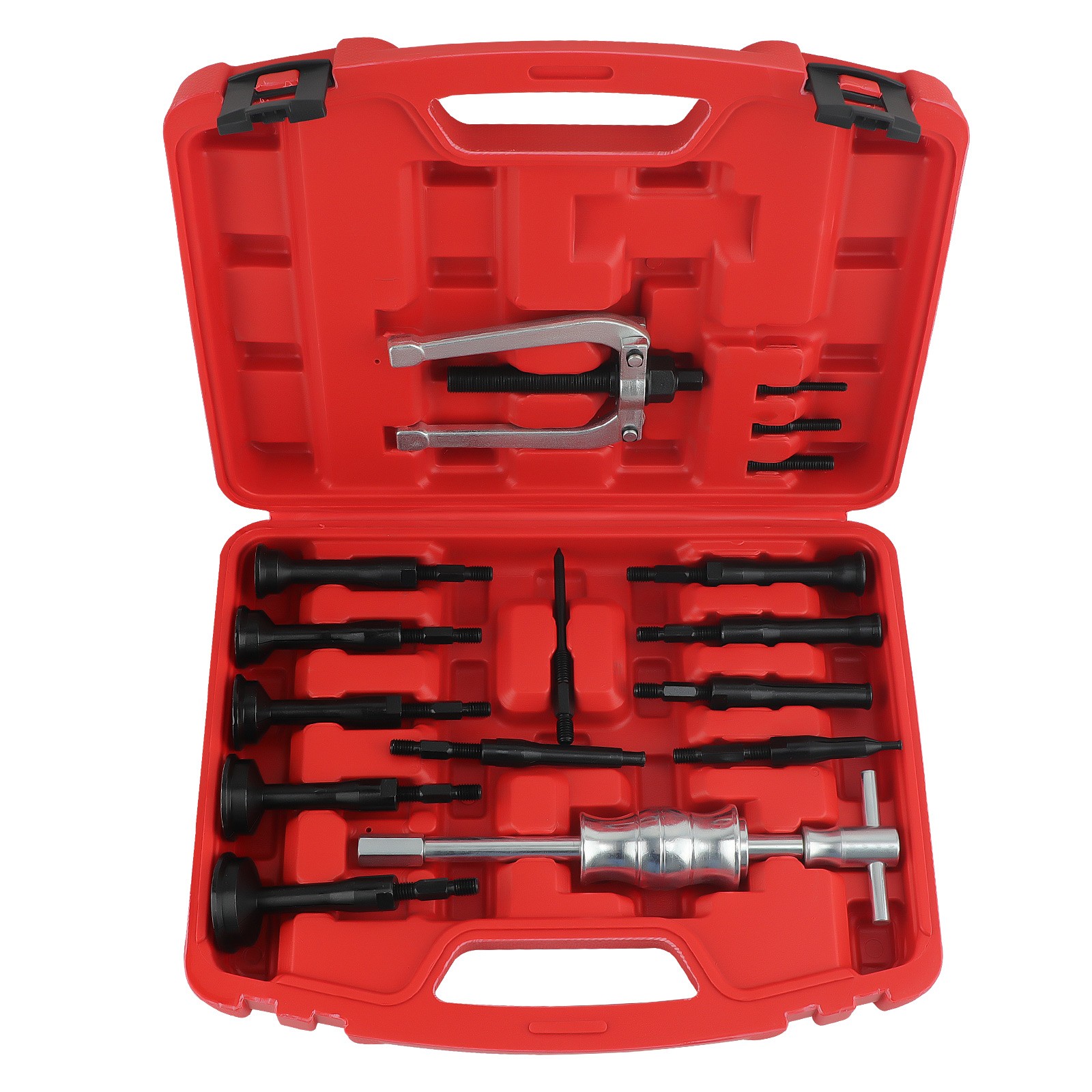 16Pcs Inner Bearing Blind Hole Remover Extractor Puller Kit Pilot Bushes Housing