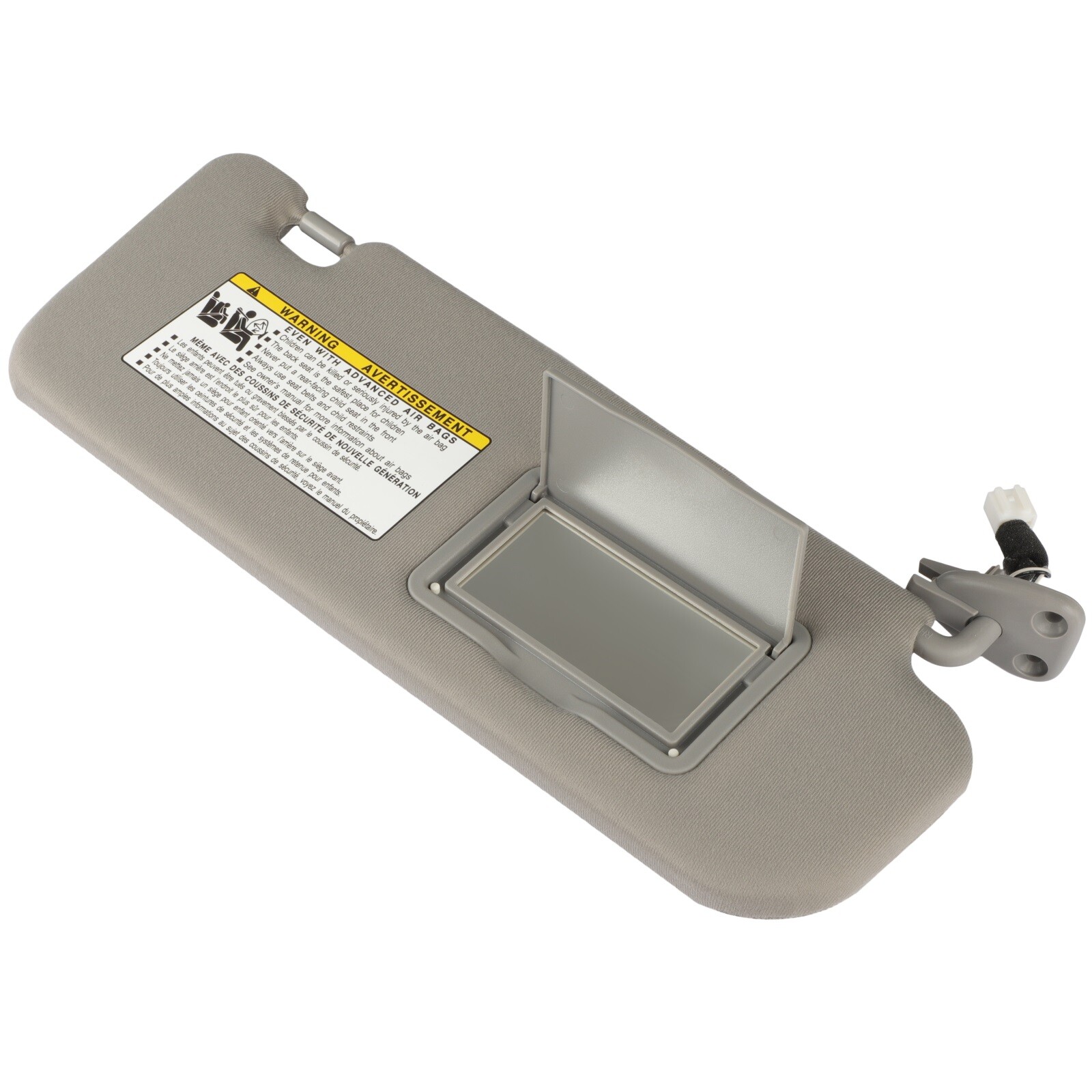 85202-0A750-QSQQH For Hyundai Sonata 2.4L 3.3L Sun Visor Gray RH W/Lighted 06-08