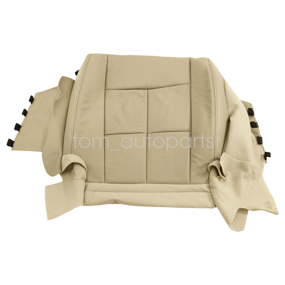 Driver Passenger Bottom PERF Leather Seat Cover Tan For 07-14 Lincoln Navigator