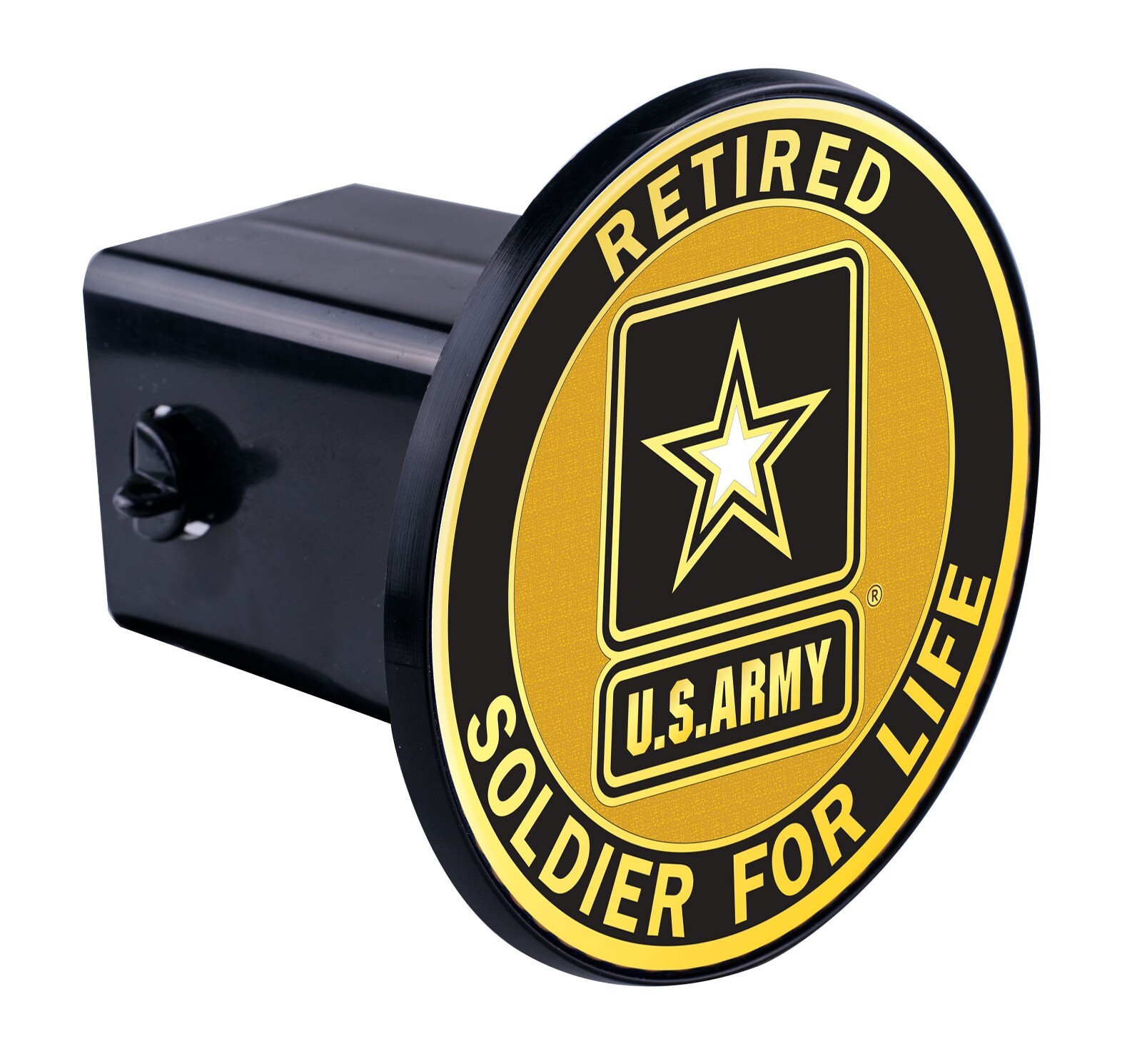 US Army Retired Plastic ABS Trailer Hitch Cover Car-Truck-SUV 2″ Receiver