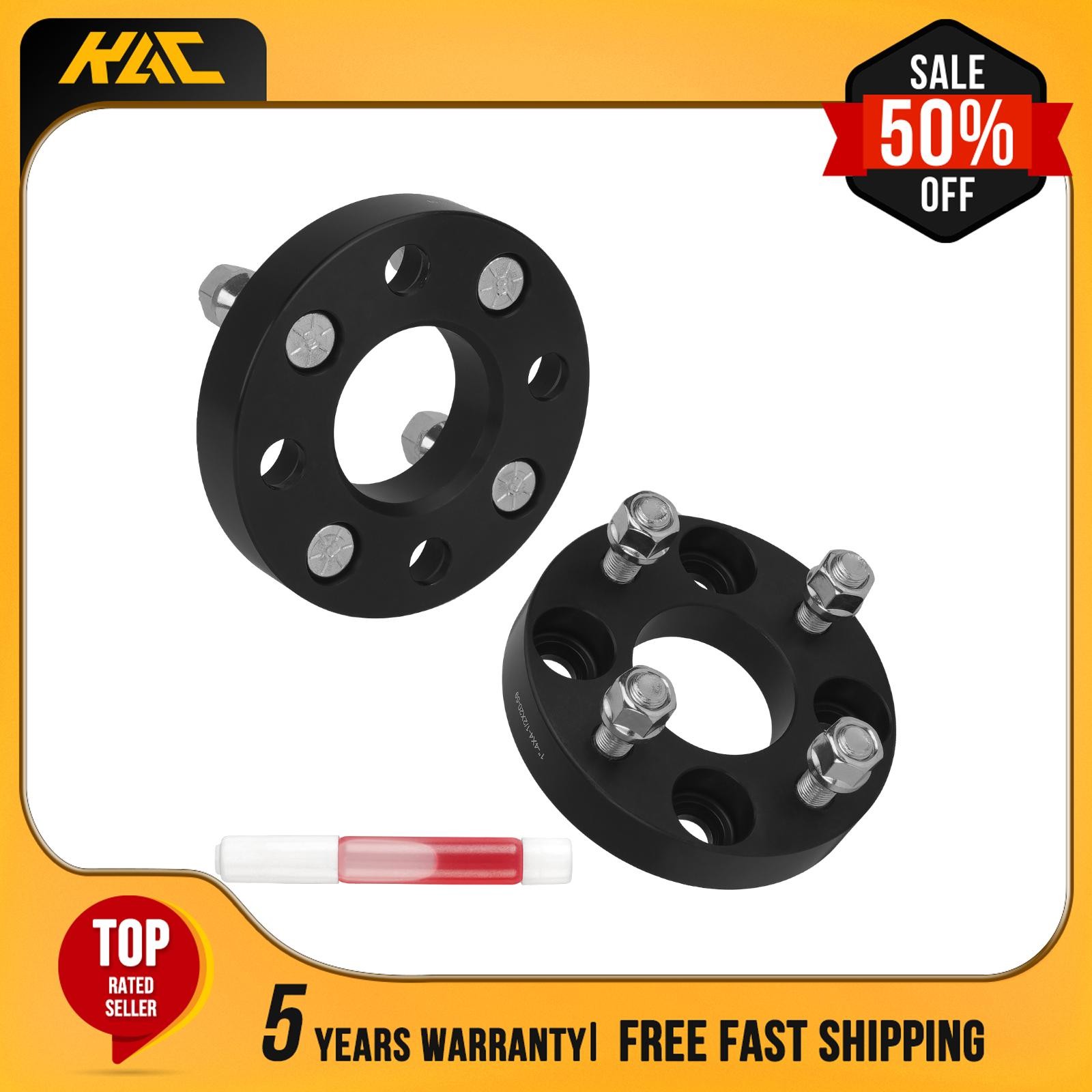 2X 1″ 4×4 to 4×4 Wheel Spacers 1/2″ x20 59mm For EZGO Club Car Golf Cart