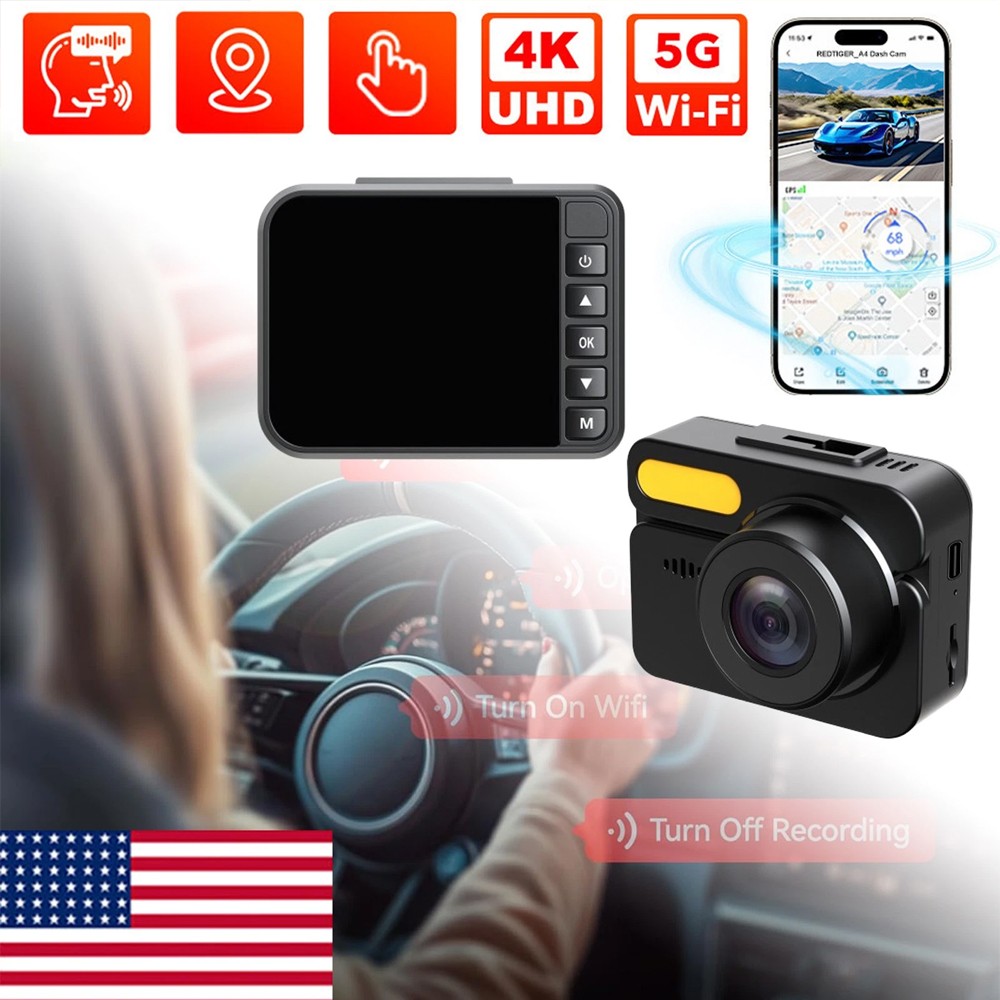 Rove R2-4K Car Dash Cam – 4K Ultra HD 2160P – Built-In WiFi & GPS
