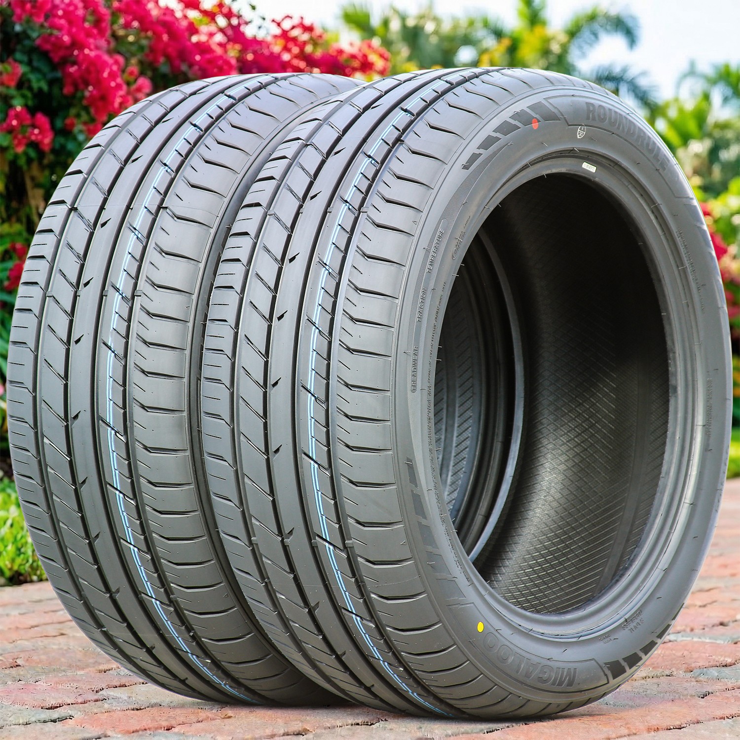 2 Tires Roundrule Migaloo 285/40ZR20 285/40R20 104W All Weather High Performance