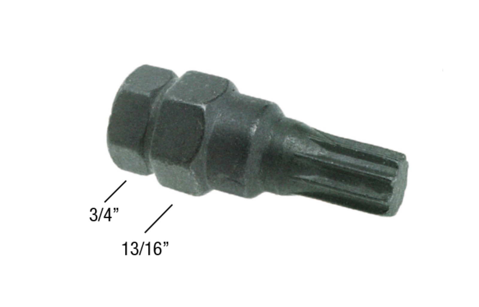 10 POINT R10 TUNER LUG NUT TOOL KEY SPLINE FITS STAR FEMALE STYLE LUGS WHEEL RIM