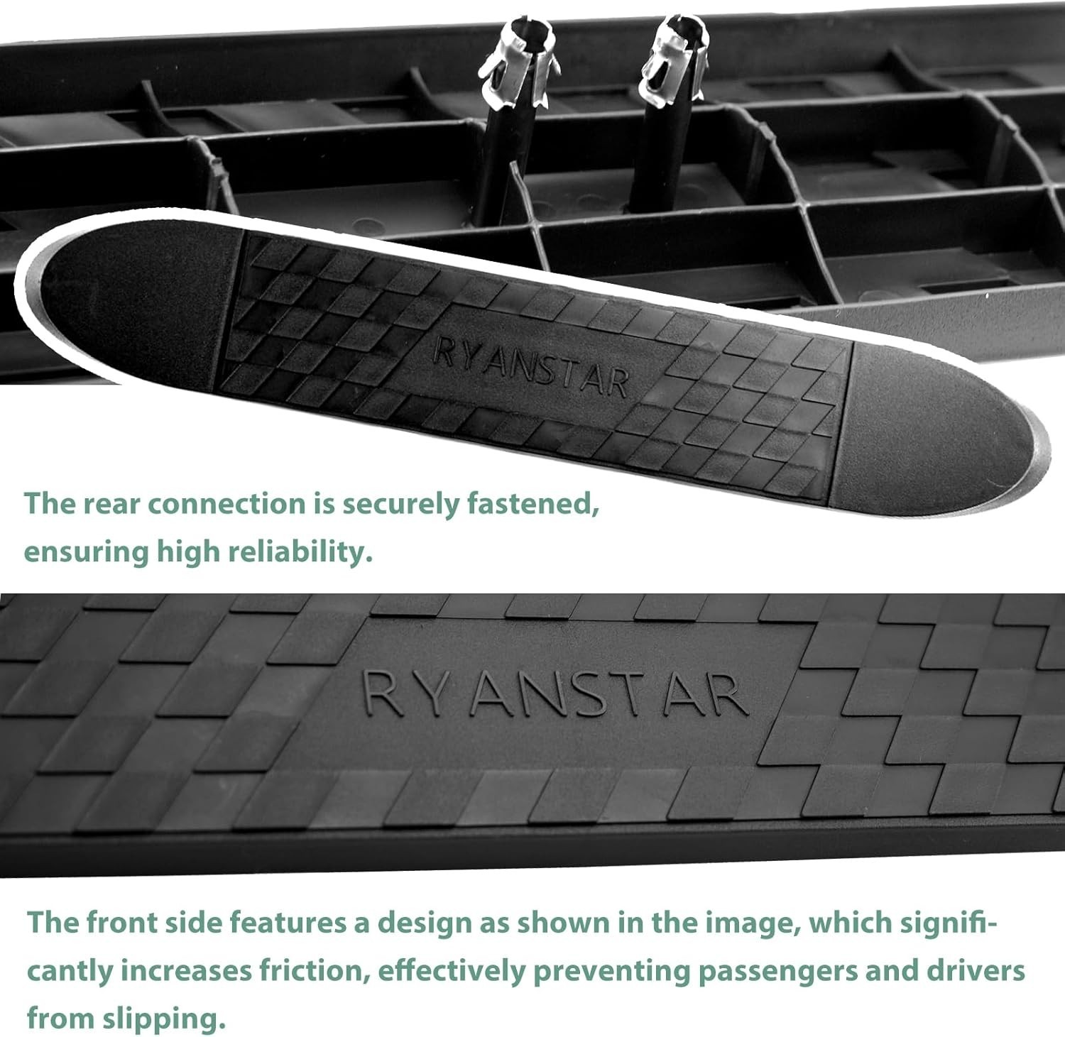 All-Weather 4-Pack Non-Slip Step Bar Tread Pads – Heavy-Duty for Vehicle Safety