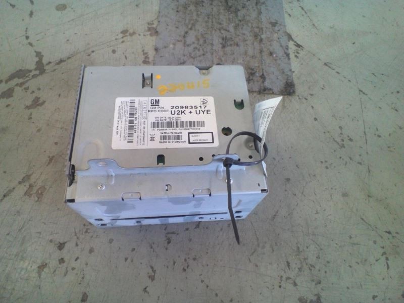 Audio Equipment Radio Receiver AM-FM-XM-CD-MP3 Opt Uye Fits 11-12 CRUZE 548548