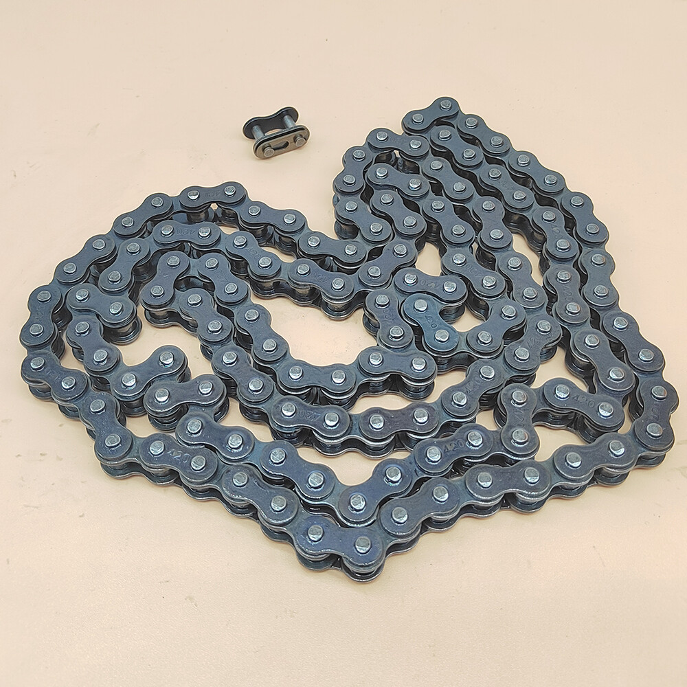 New 420 Chain 132 Links For 70cc 90cc 110cc 125cc Dirt Pit Bike ATV Quad Go Kart