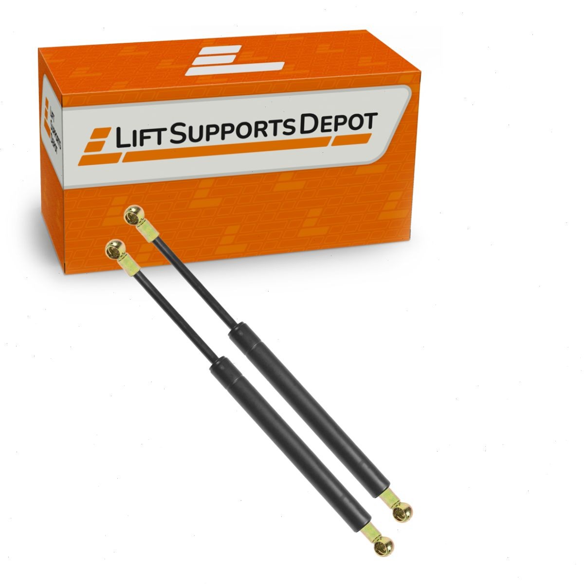 Qty 2 10mm Steel Cup End Lift Supports 20.1 Inches Extended x 100lbs
