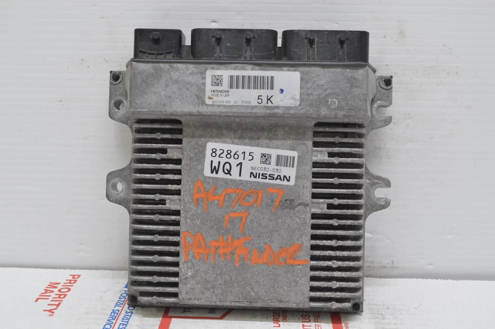 2017 17 Nissan Pathfinder QX60 BED403-300 Engine Control Module Unit Ecm J57 036