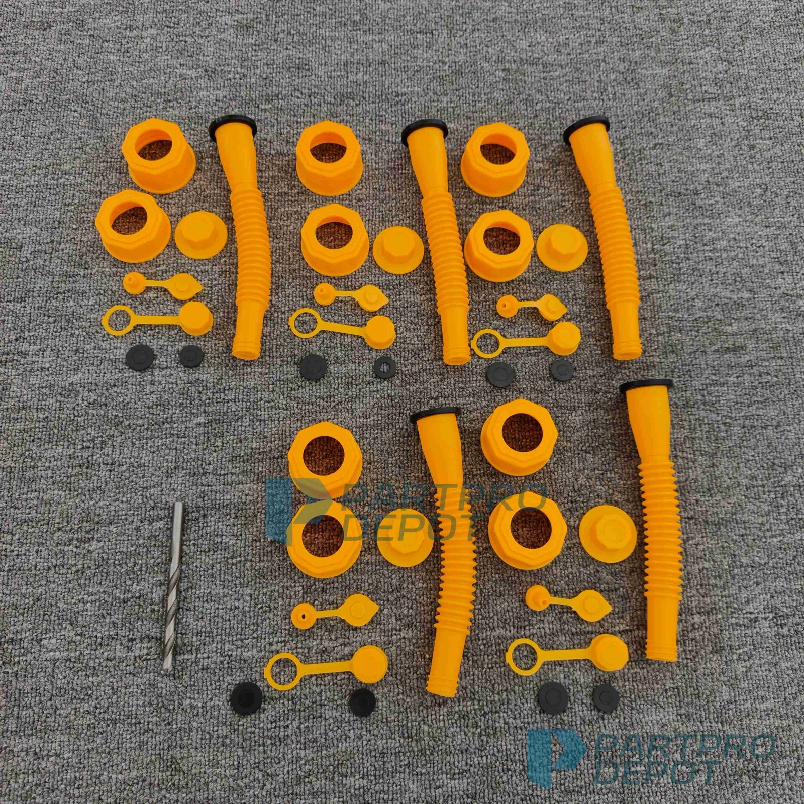 5x Gas Can Spout Nozzle Vent Kit Replacement For Plastic Gas Cans Old Style Caps
