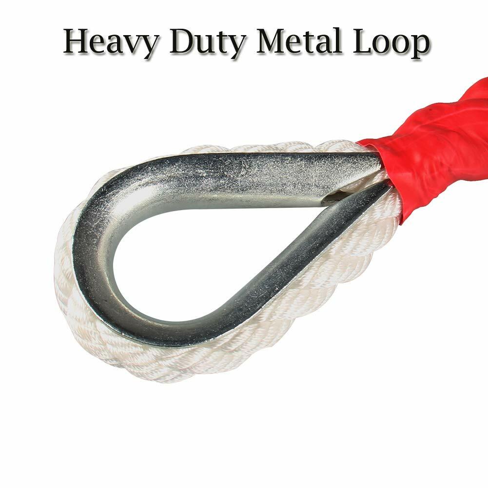 Heavy 3/4 “x200 Feet Three Strands Of White Polypropylene Rope Sheathed In Red