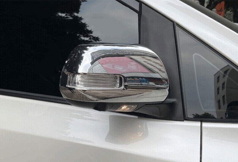 chrome abs Side Mirrors Rearview Trim Cover 2PCS For Toyota Sienna 2015-2020