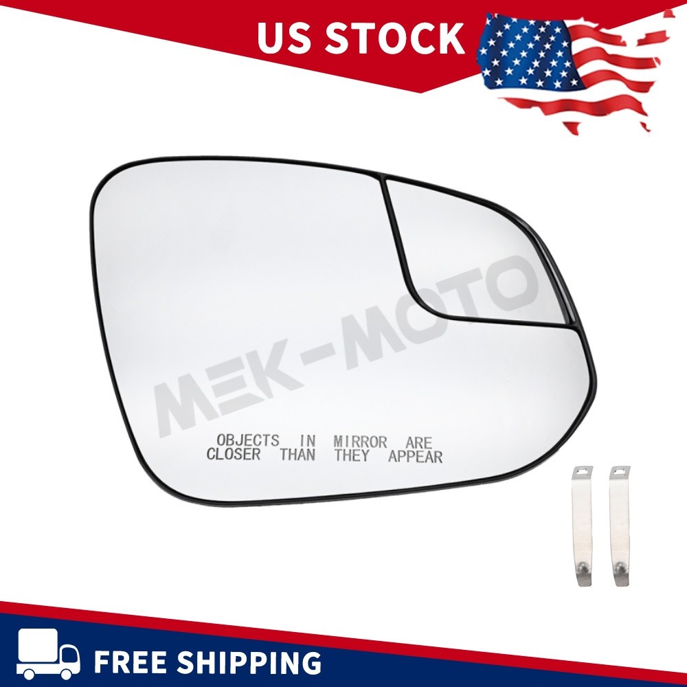 Right Passenger Side Exterior Mirror Glass Heated for 2016-2018 Toyota Rav4