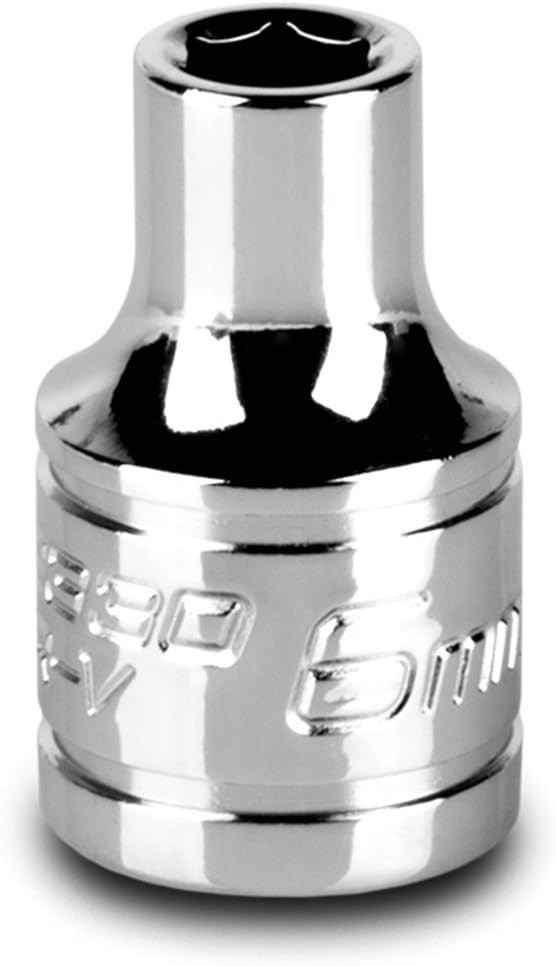 Durable 6 mm Shallow Socket with 3/8 Inch Drive – Corrosion Resistant Finish