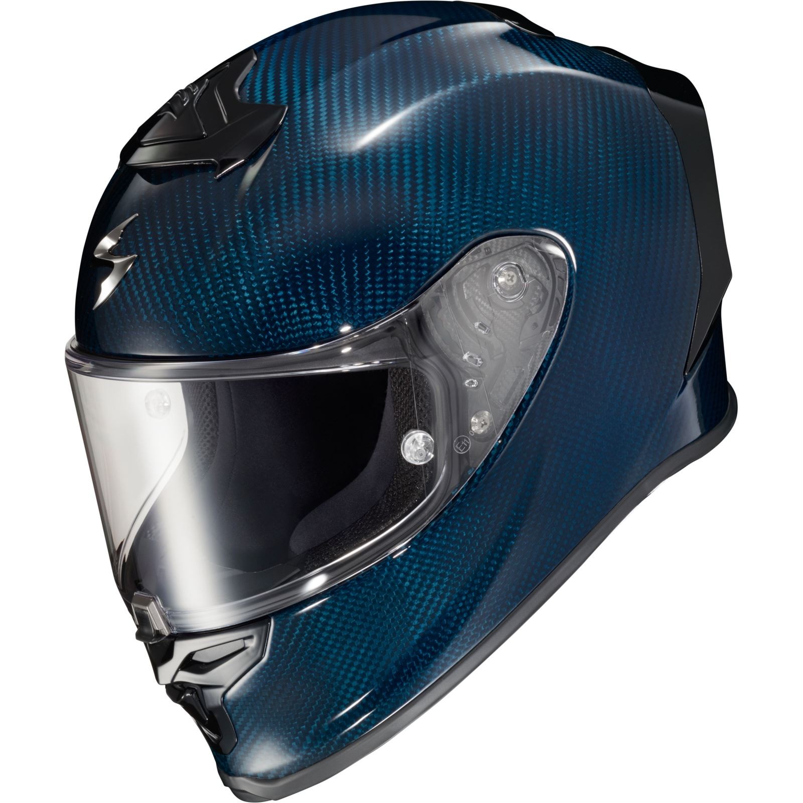 ScorpionEXO EXO-R1 Air Full Face Helmet – Carbon Blue – 2XL R1C-0207