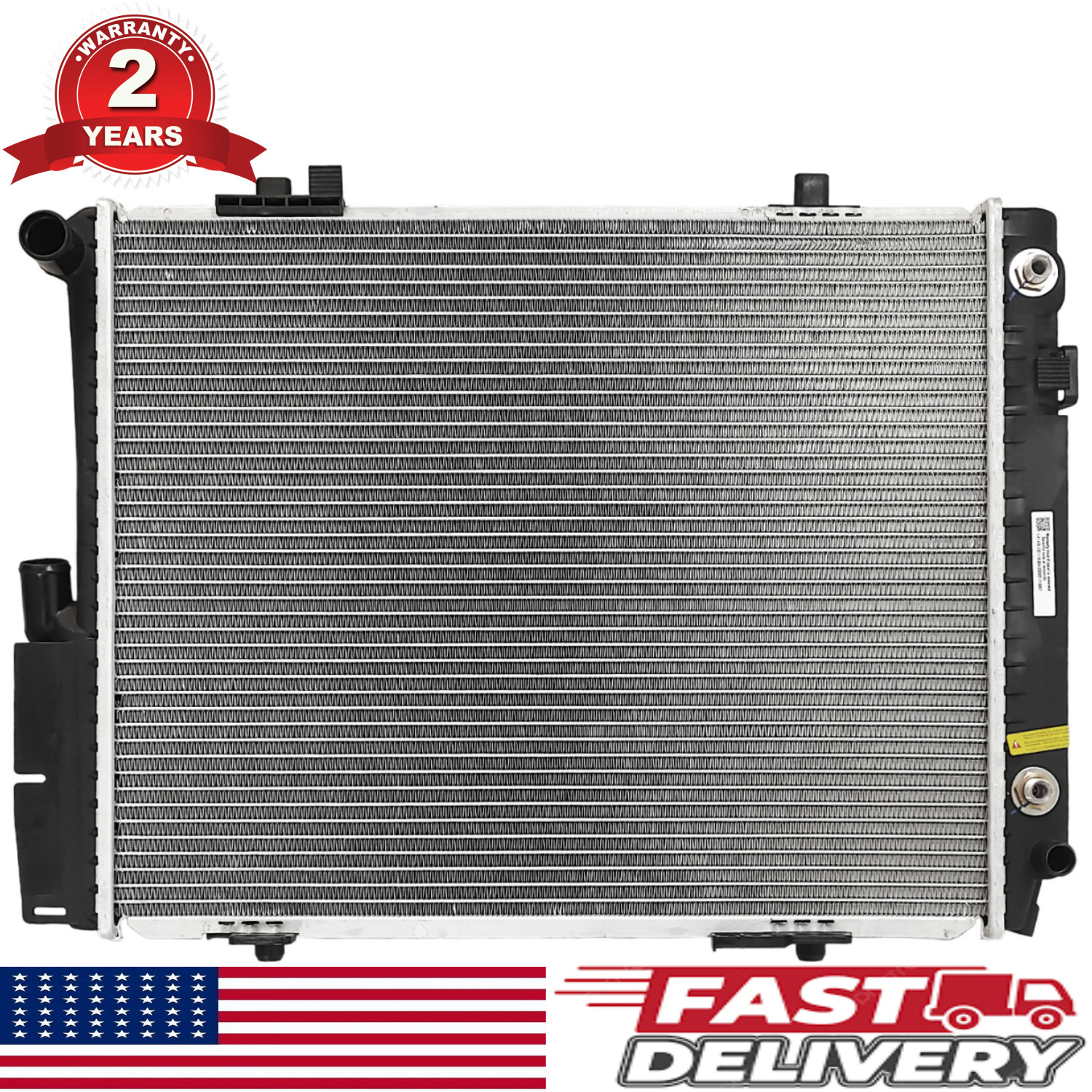 DPI-470 AT Radiator for Mercedes-Benz 190E 1987-1993 2.6 L6 32mm Thick