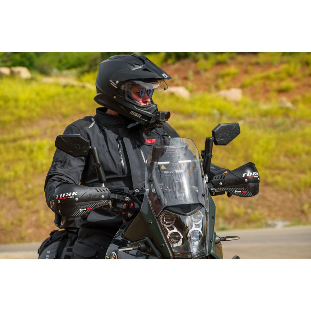 Tusk D-Flex Pro Adventure Handguard Black Bar/Black Plastics 7/8″Bars