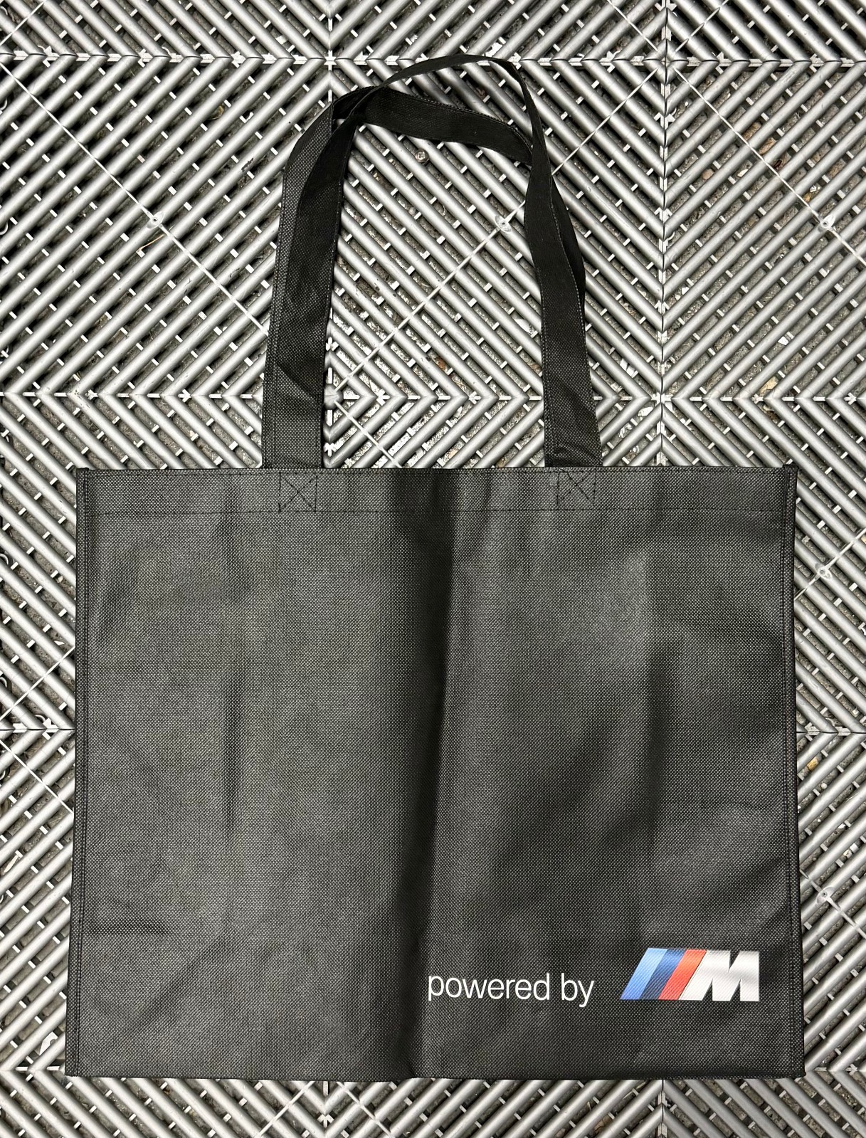 BMW M “Powered by M” Tote Bag Black Reusable Dealership Promo OE M2 M3 M4 M5 M6