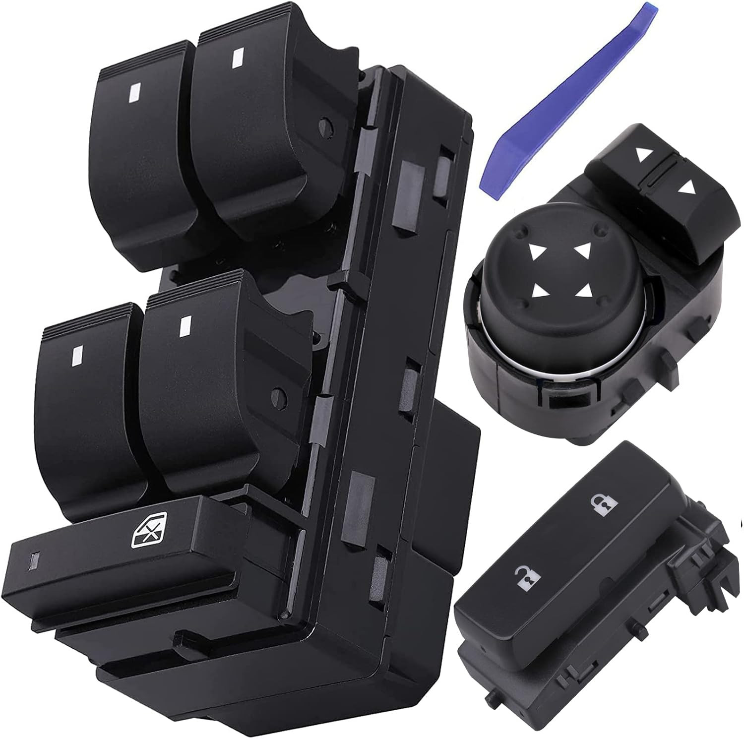 2007-2013 for Chevy Silverado/GMC Sierra Driver Side Window Switch Set – Compati
