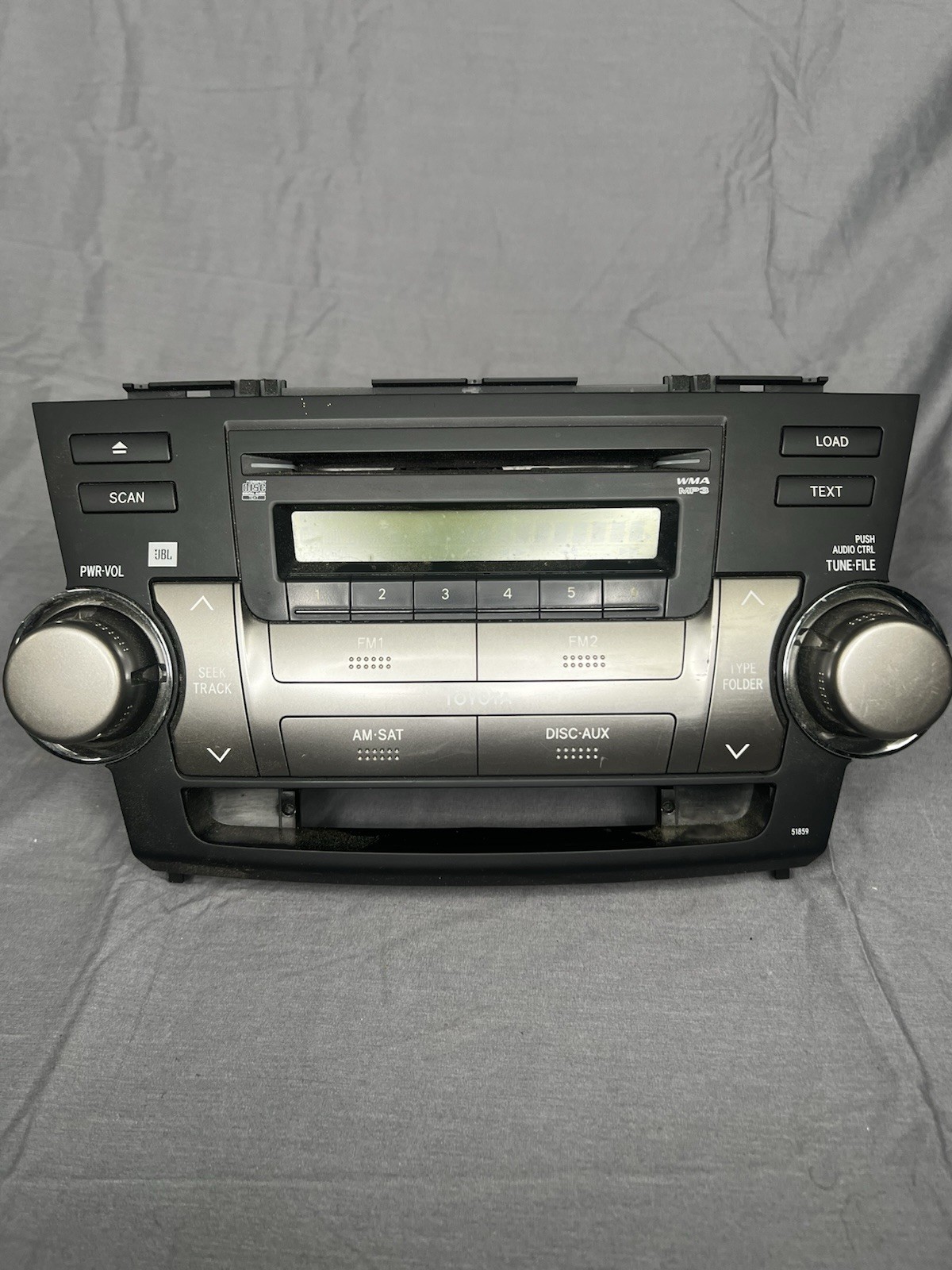2008 -10 TOYOTA Highlander FM Radio CD DISC MP3 Player STEREO RECEIVER UNIT OEM