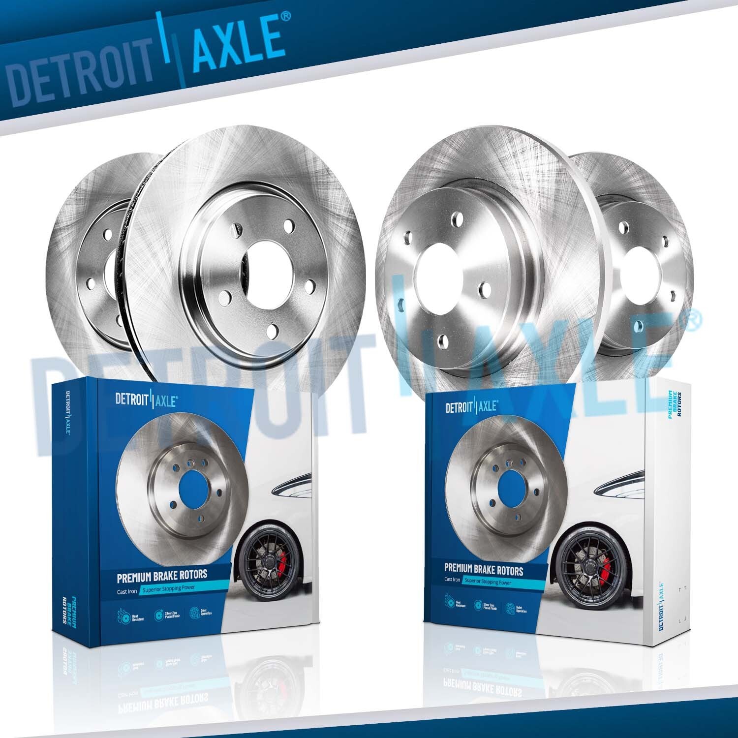 11.14″ Front and 10.20″ Rear Disc Brake Rotors for 2020-2022 Toyota Prius Prime
