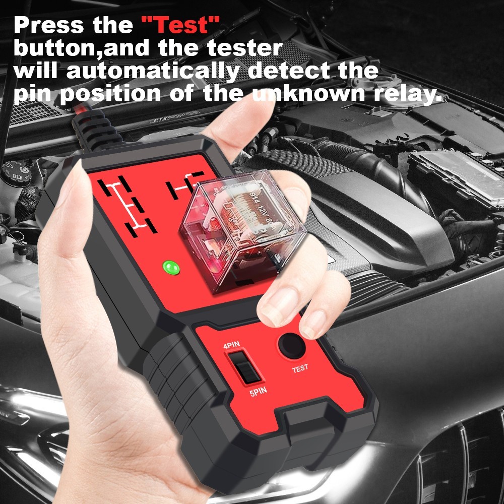Automotive Relay Tester Tool for Summer, 12V Car Relay Tester, Automotive Relay