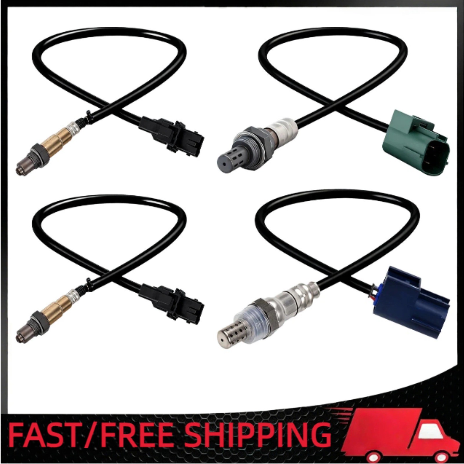 4PCS Upstream & Downstream Oxygen O2 Sensor For 2005 2006 Nissan Frontier Xterra