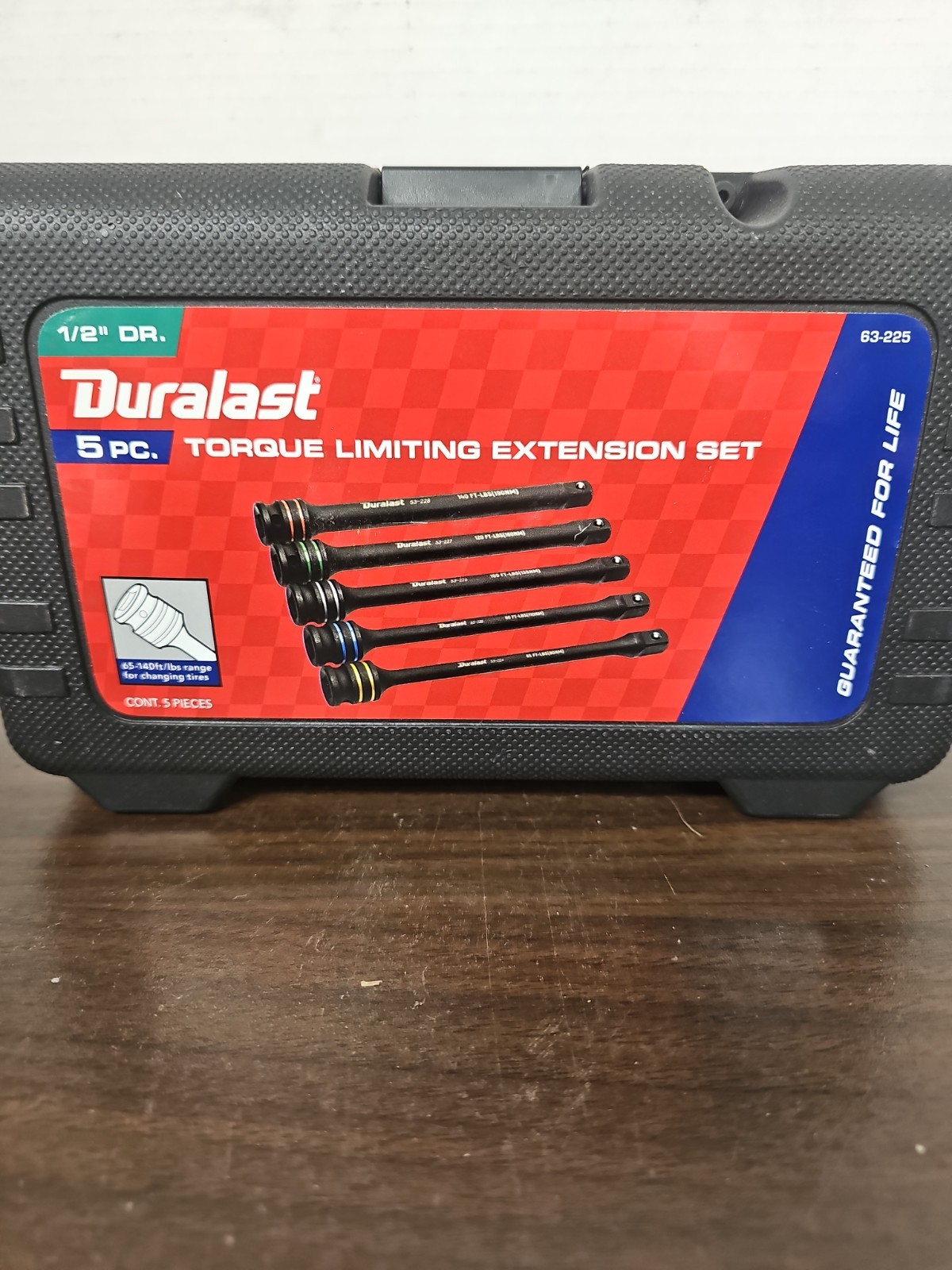 Duralast 1/2″ Set DR * 5pc Torque Limiting Extension 63-225 NIB Free Shipping!