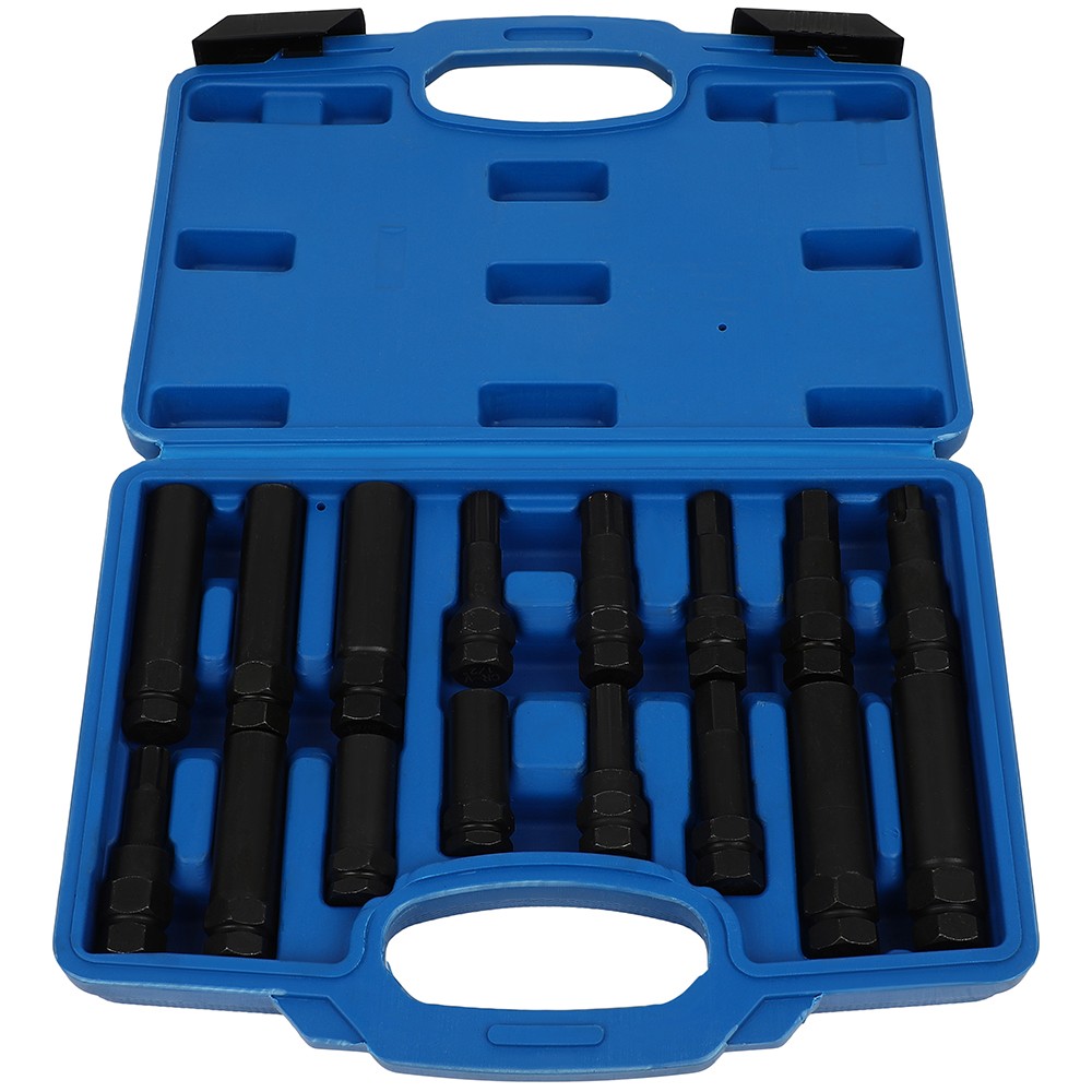 16pcs Universal Security Locking Lug Nut Master Key Set Wheel Lock Removal Tool