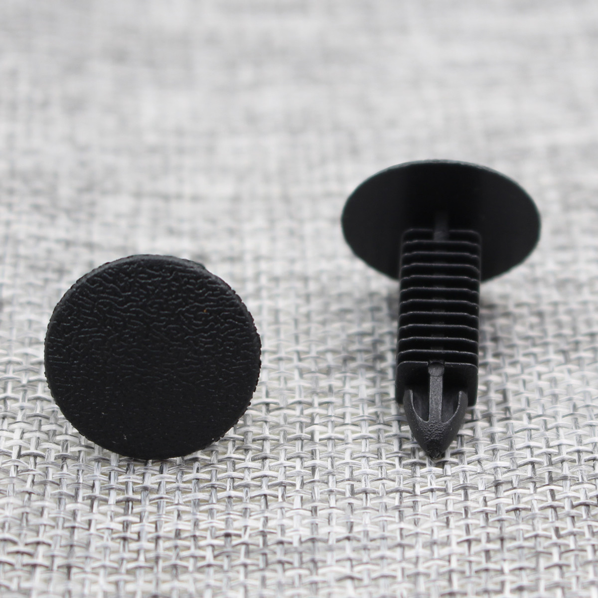 100 Pieces Auto Car Black Plastic Rivets Fastener Door Clips For 7mm Hole Parts
