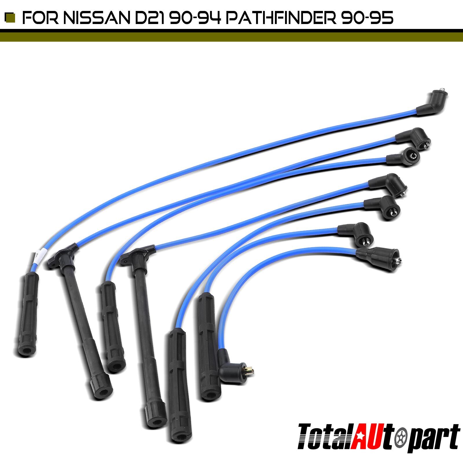7x Spark Plug Wire Sets for Nissan Pathfinder 1990-1995 Pickup 1995 D21 V6 3.0L