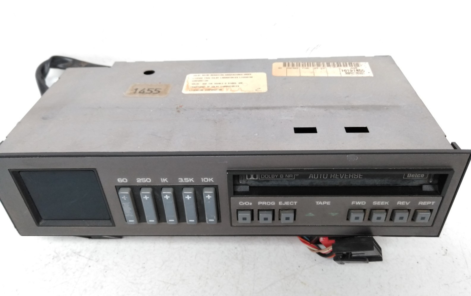 16191455 Chevy 1988-1994 Silverado Tahoe Equalizer EQ Cassette Tape Player J61