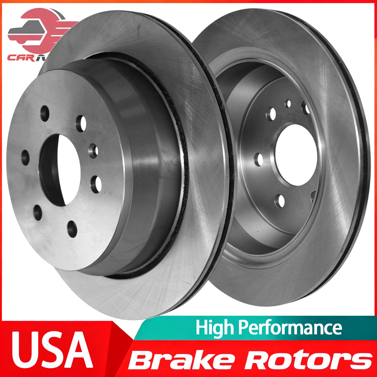 2Pcs 324mm Rear Disc Brake Rotors for Chevrolet Colorado GMC Canyon 2015-2022