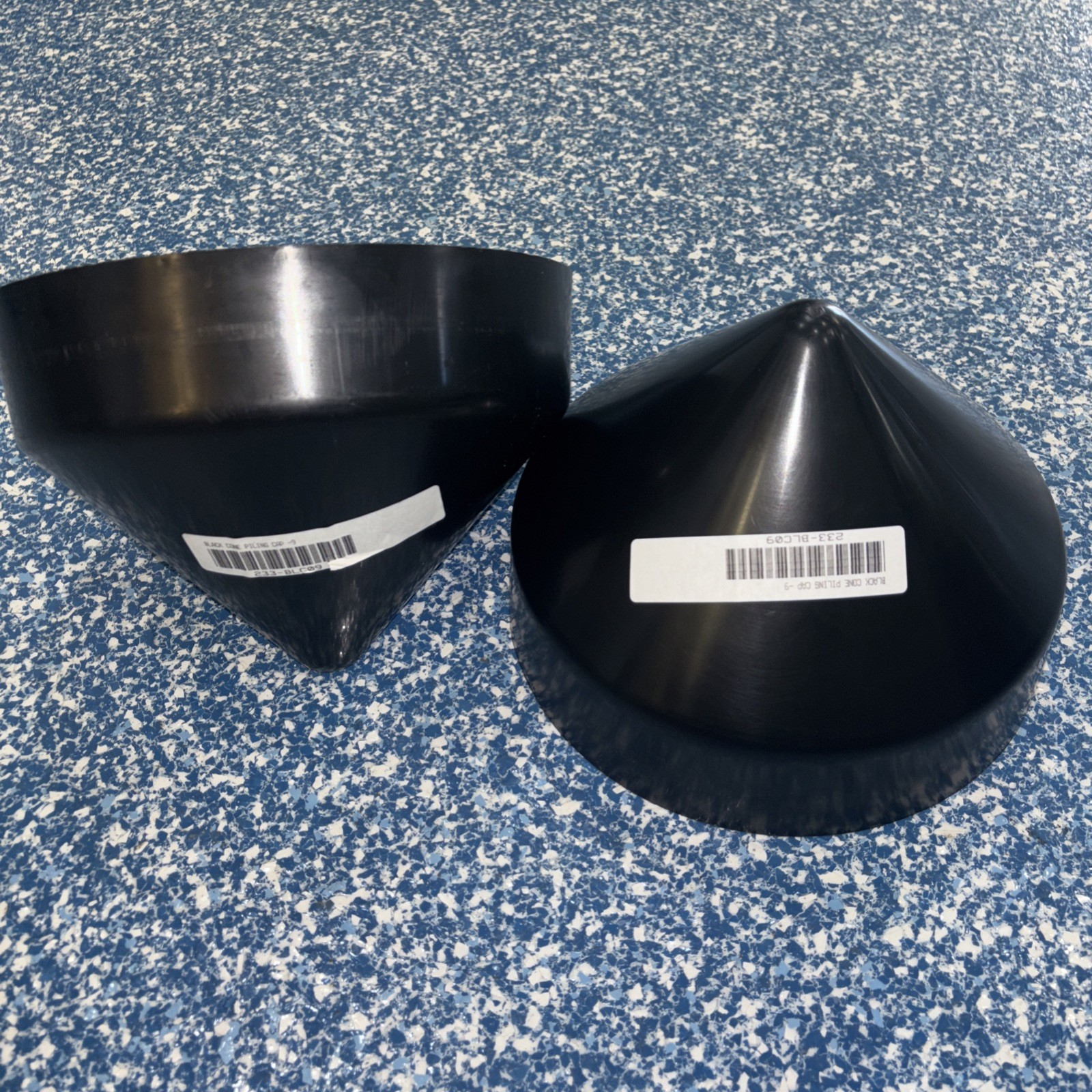 Black Cone Piling Cap 9” – Marine Dock Post Protector (P# 233-BLC09)