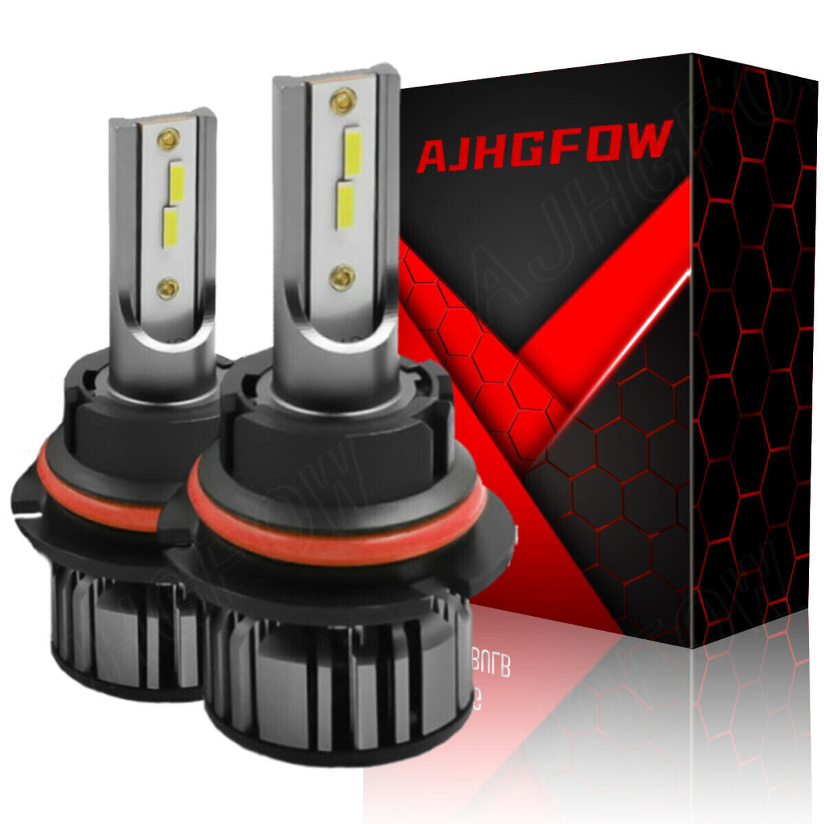 9007 HB5 LED Headlight Bulbs High Low Beam 60000LM White Super Bright 2X