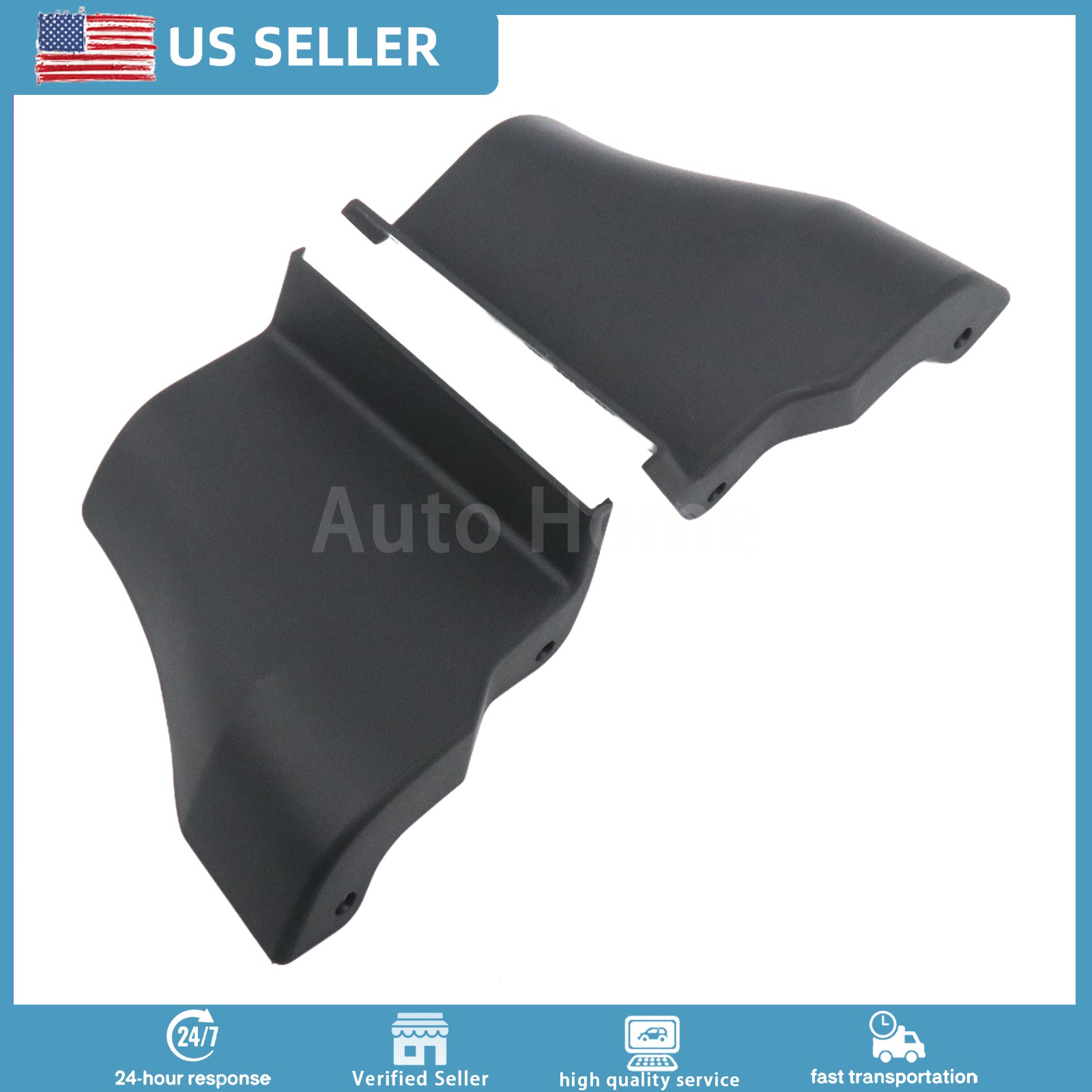 2x Driver & Passenger Side Fender Extension Moldings For 15-22 Chevy Colorado US