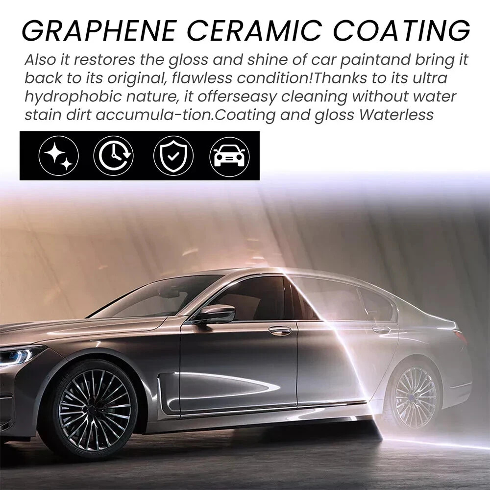 Car Graphene Ceramic Coating Kit, 70ml Car Paint Protect Ceramic Coating Agent