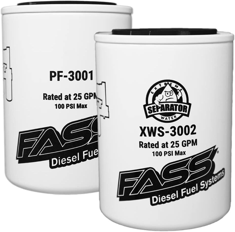 FASS Titanium Series Fuel Filter Package XWS-3002 / Pf-3001 (PACK OF 2)