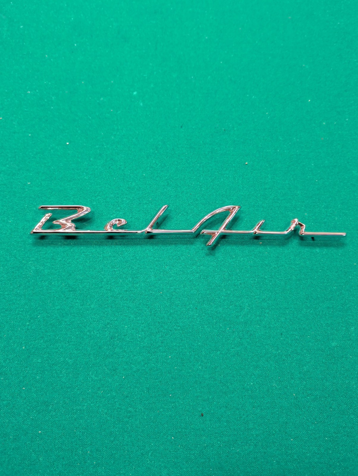 Brand New Chrome Rear Fender Bel Air Script Emblem For 1955 – 1956 Chevy Bel Air
