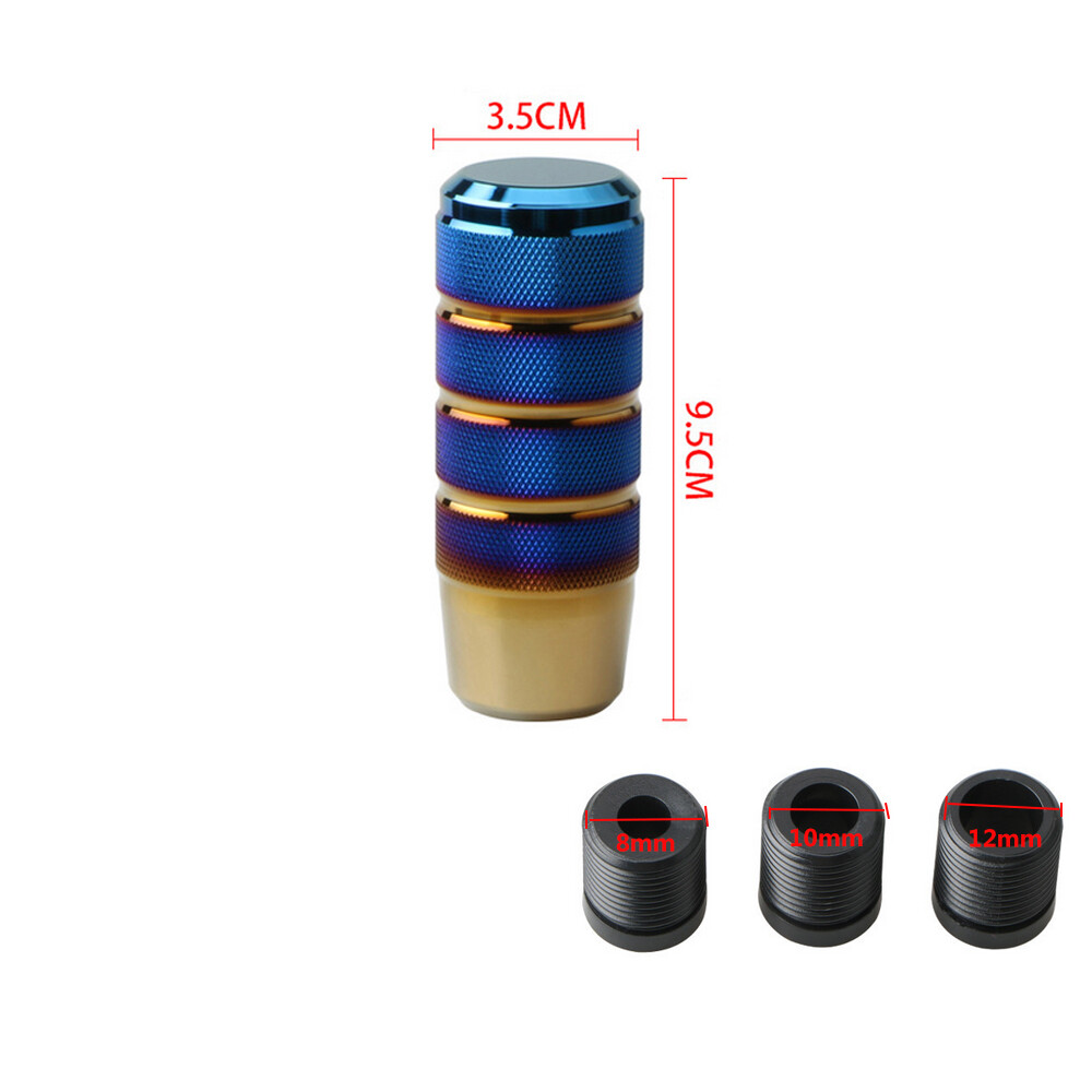 9.5cm Car Manual Gear Stick Shift Knobs Shifter Lever Head Aluminum Universal