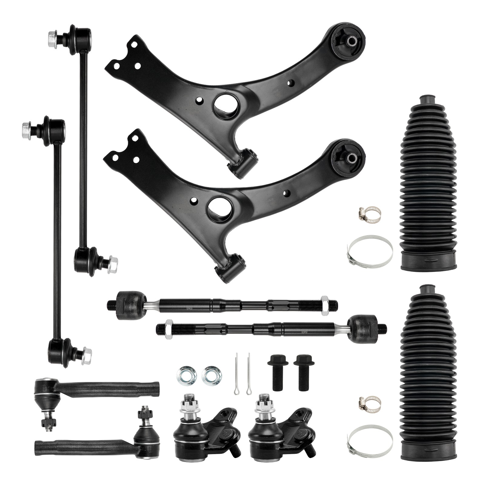12PC Suspension Kit Control Arms K90309 ES80431 for 2003-2008 Toyota Corolla
