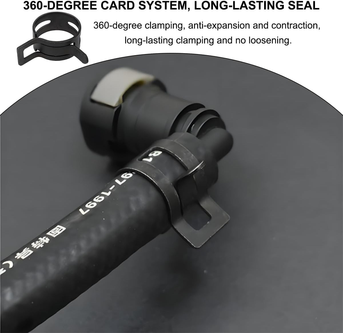 Unmatched 20PCS Spring Band Hose Clamps – 1/4″ ID, Durable Manganese Steel