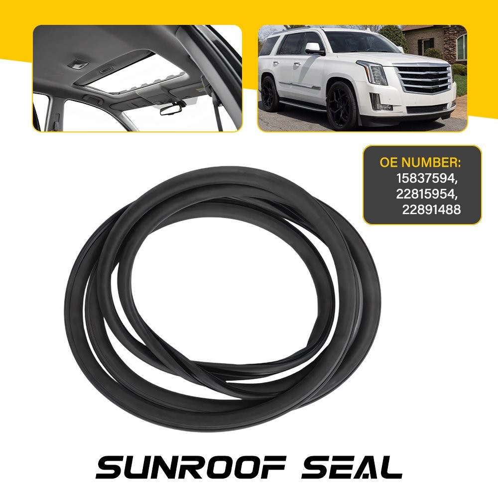 Sunroof Glass Weatherstrip Seal 1set For 07-16 Cadillac Escalade Chevy Suburban