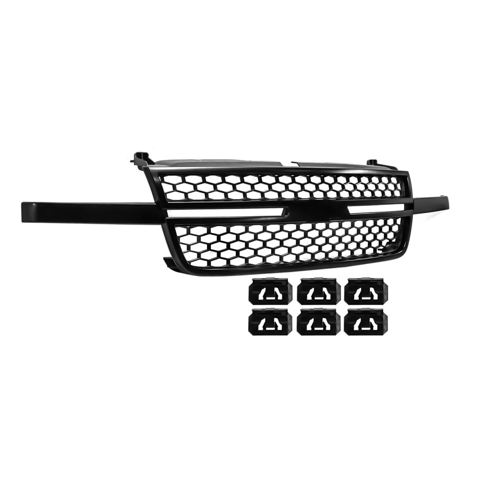 Front Grille Black For 2003-2007 Chevrolet Silverado 1500 SS Includes Classic