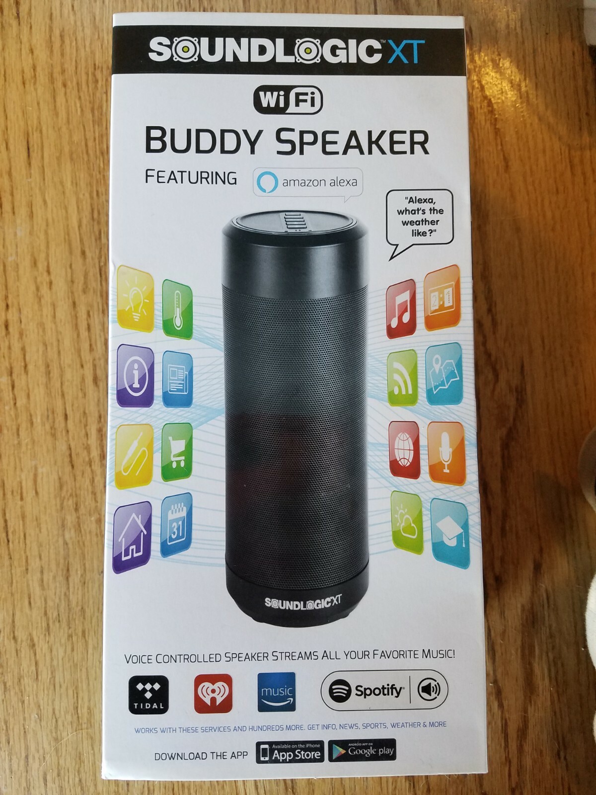 AMAZON ALEXA Buddy Speaker SoundLogic XT voice control Bluetooth NEW!