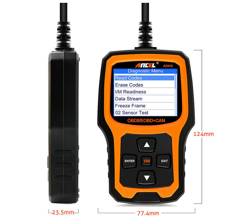 ANCEL AD410 Car Engine Diagnostic Scanner Tool OBD2 Scanner Fault Code Reader