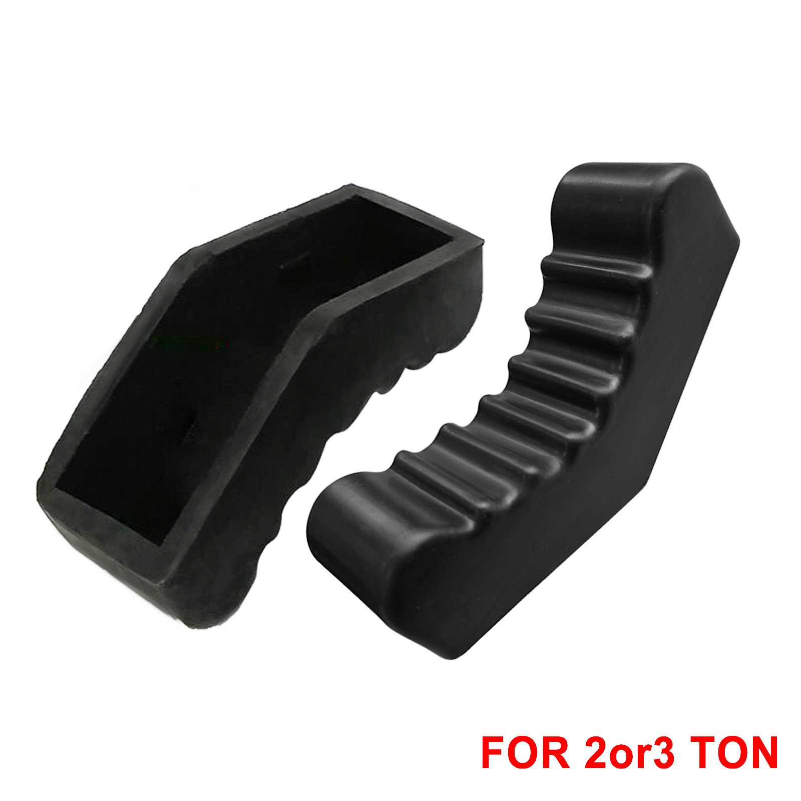 2Pcs Frame Rail Pinch Weld Rubber Jack Stand Pad Adapter For 3/6Ton Cars Trucks