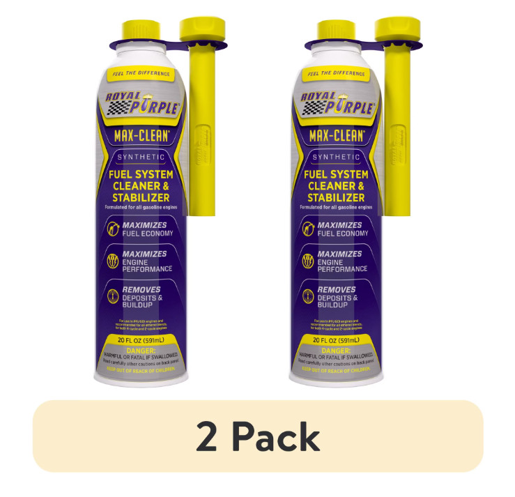 (2 pack) Royal Purple Max-Clean Fuel System Cleaner & Stabilizer, 20 fl oz
